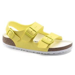 Birkenstock Milano Lime/Sour Birko-Flor Narrow Size 39